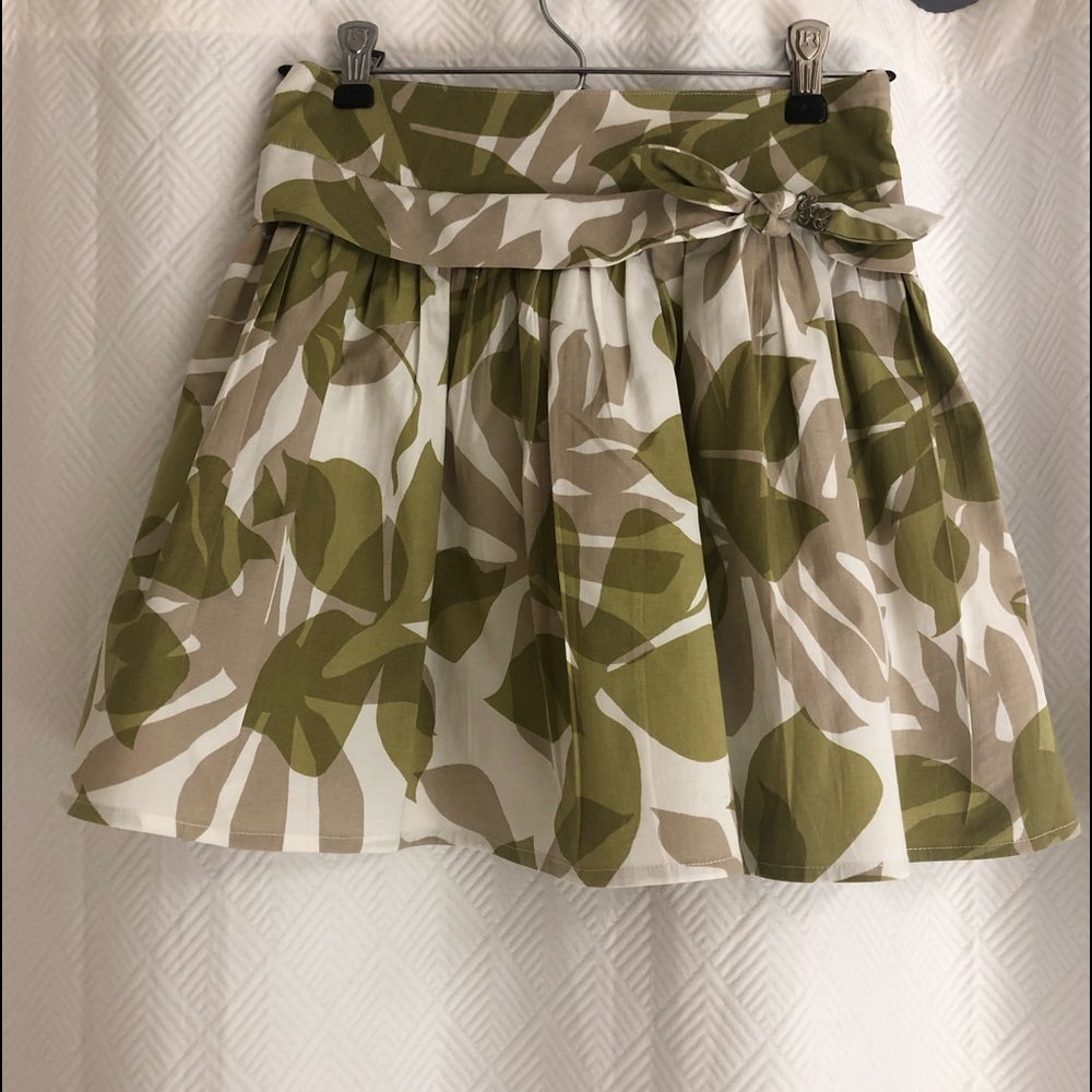 Tartine et Chocolat Girls leaf print skirt size 10